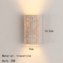 Axyaa Stone Wall Lamp Sconce - Foyer, Dining Room, Bedroom Lighting Fixtures