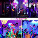 Axyaa Black Light 144-LED Ultra-Thin Floodlight for Parties and Holidays