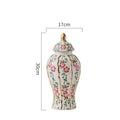 Axyaa Blue & White Handmade Luxury Gold General Bottle for Living Room & Hotel