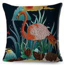 Axyaa Dragon Fox Firebird Linen Cushion Cover 45*45cm
