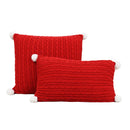 Axyaa Vintage Christmas Knitted Pillow Cover Set