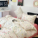Axyaa Korean Ins Style 2024 Duvet Cover Set Twin Queen Bed Linen