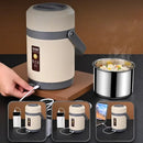 Axyaa Heated Lunch Box: USB Rechargeable Stainless Steel Food Warmer, 65℃ Thermal