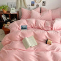 Axyaa Double Winter Milk Fleece 4-Piece Bedding Set, Flannel Double Series