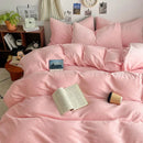 Axyaa Double Winter Milk Fleece 4-Piece Bedding Set, Flannel Double Series