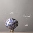 Axyaa High Footed Ceramic Vase for Art Flowers, Hydroponics, and Dried Floral Arrangements