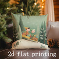 Christmas-themed Joyful Designs Cushion Covers for Sofa, Bedroom & Car by Axyaa