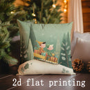 Christmas-themed Joyful Designs Cushion Covers for Sofa, Bedroom & Car by Axyaa
