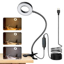 Axyaa LED Clip Desk Lamp: Flexible Dimmable for Study, 3 Color Temperatures, Eye Protection