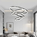 Axyaa Aluminum Ring Pendant Chandeliers for Living Room and Restaurant Lighting