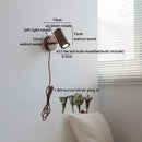 Axyaa LED Wood Wall Lamp with Pull Chain Switch for Bedroom and Bathroom Mirror