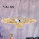 Axyaa Rattan Weave LED Chandelier: Creative Lighting for Home, Restaurant, and Bar