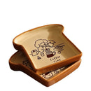 Axyaa Ceramic Toast Plate for Kids: Cute Cartoon Fruit Bowl for Fun Breakfast