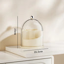 Axyaa Rotating Makeup Organizer for Desktop with Transparent Dustproof Design