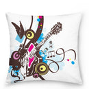 Axyaa Music Note Cushion Cover 45x45cm Pillowcase Decorative Pillow Home Decor