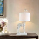Axyaa Giraffe Resin Table Lamp Decorative Desk Light for Living Room Bedroom