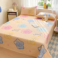 Axyaa Cotton Coarse Cloth Bed Sheet Set, Soft Mat & Quilt - Single/Double, Print, Washable