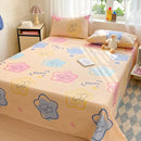 Axyaa Cotton Coarse Cloth Bed Sheet Set, Soft Mat & Quilt - Single/Double, Print, Washable
