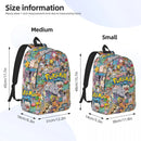 Axyaa Pokemoned Backpack - School Student Bookbag for Men and Women