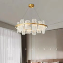 Axyaa Glass Modern Chandelier for Living, Dining & Bedroom - Interior Lighting