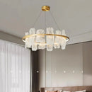Axyaa Glass Chandelier for Living, Dining & Bedroom - Modern Interior Lighting