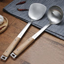 Axya Stainless Steel Wok Spatula, Long Handle Cooking Turner for Fried Steak