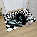 Axyaa 3D Optical Illusion Entrance Carpet: Trippy Living Room Rug for Hallway, Bedroom, Bathroom