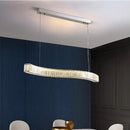 Axyaa Wave Crystal LED Pendant Lights for Modern Dining Room