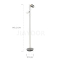 Axyaa Adjustable Danish Floor Lamp with Simple Reading Light