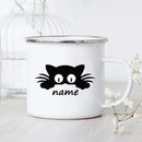 Axyaa Cartoon Panda Dog Enamel Coffee Mug Custom Name Kids Birthday Gift