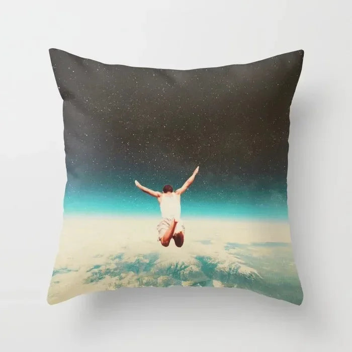 Axyaa Starry Sky Moon Cushion Cover - 45X45CM