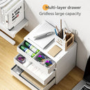 Axyaa 6-Tier Desk Organizer with Drawers - Office and Cosmetic Storage