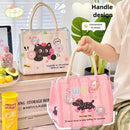 Axyaa Cartoon Lunch Box Bag: Korean Style Ice Bag for Student Worker, Thermal Lunch Storage