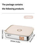 Axyaa Stainless Steel Food Storage Container Box for Fruits and Vegetables
