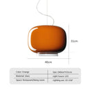 Axyaa Glass Pendant Chandelier: Modern Nordic Home Decor Lighting for Dining Room, Bedroom, Bar