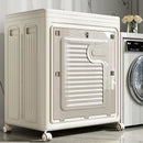 Axyaa Laundry Storage Box with Rollers: Large Capacity Dirty Laundry Basket & Toy Organizer