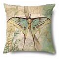 Enchanted Garden Butterfly Moth Pillow Cover by Axyaa - Sofa Bedroom Car Cushion Cover