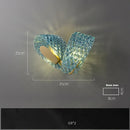 Axyaa Blue Flower Chandelier: LED Modern Home Decor Hanging Lamp for Luxury Living Room