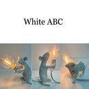 Axyaa Resin Animal LED Desk Lamp - Rat Cat Squirrel Night Light