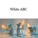 Axyaa Animal LED Table Lamp - Unique Rat Cat Squirrel Night Light Desk Decor