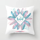Axyaa Feather Dreamcatcher Print Cushion Cover for Elegant Sofa Decoration