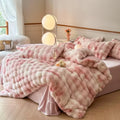 Axyaa Rabbit Wool & Milk Wool Four-Piece Set - Colorful & Warm