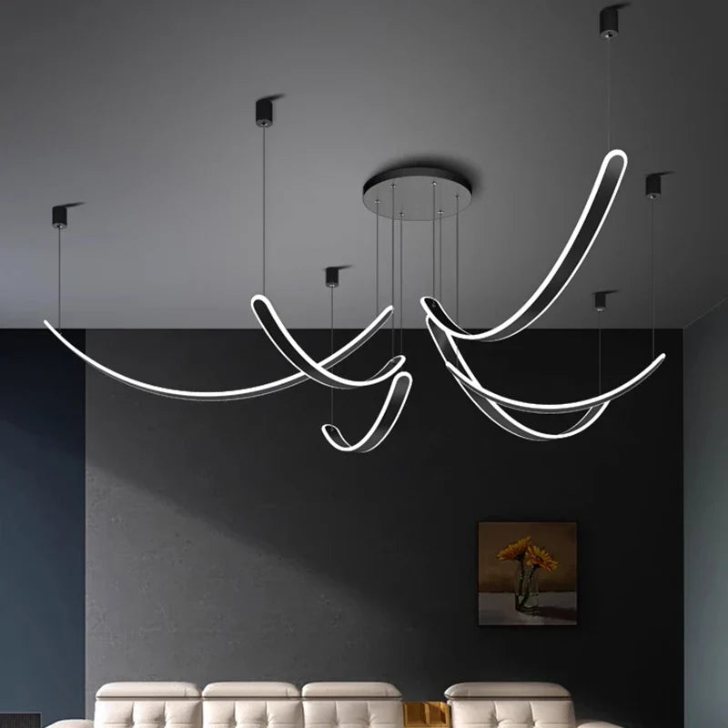 Modern Pendant Lights for Dining Room - Axyaa Ceiling Chandeliers LED Indoor Lighting