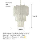 Axyaa Crystal Chandelier Pink Glass Pendant Light Luxury Lighting