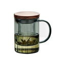 Axyaa Heat Resistant Glass Tea Cup with Strainer Infuser Pot Set
