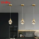Axyaa Modern Diamond Chandelier Crystal Ceiling Light for Home Kitchen and Living Room