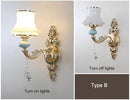 Axyaa Glass Crystal Wall Lamp for Bedroom, Living Room, Dining Room, Corridor Lighting