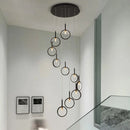 Axyaa LED Villa Duplex Chandelier - Minimalist Style Small Pendant Light