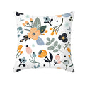 Axyaa Pink Blue Abstract Plants Floral Pillows Case - Modern Art Decor Sofa Couch