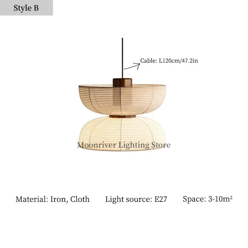 Axyaa Wabi Sabi Living Room Ceiling Lamp Pendant Lights Chandelier Lustre